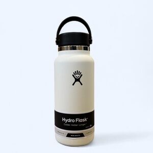 Hydroflask White Wide Mouth 32oz